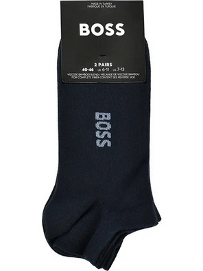 Hugo Boss Ανδρικές Κάλτσες Κοντές Μαύρες 2Pack 50538188-401