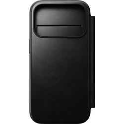 Nomad Modern Leather Folio Black Horween (iPhone 17 Pro)