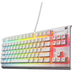 SteelSeries Apex 3 Gaming Πληκτρολόγιο TenKeyLess με SteelSeries Whisper-Quiet Διακόπτες RGB White
