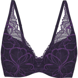 Triumph Body Make-Up Illusion Lace Σουτιέν για Βαθύ Ντεκολτέ με Ελαφριά Ενίσχυση με Μπανέλα Μωβ 10219710-00TS