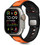 Tech-Protect IconBand Line Λουράκι Σιλικόνης Black / Orange (Apple Watch 42 / 44 / 45 / 49mm)