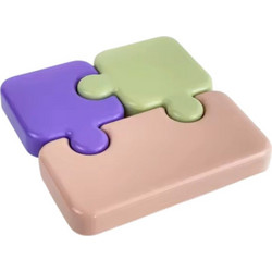 QueenMother Puzzle Πλαστικό Παιδικό Σετ Δοχείο Φαγητού Πολύχρωμο PZL663