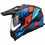 LS2 MX702 Pioneer II Block Black Red Blue Κράνος Μηχανής On / Off 1400gr