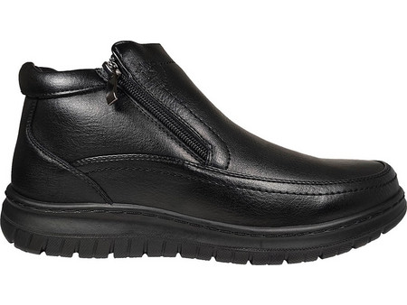 Zak Shoes Ανδρικά Μποτάκια Μαύρα Αδιάβροχα με Φερμουάρ SD39007-15