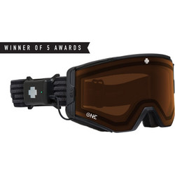 SPY Ace EC Μάσκα Σκι & Snowboard Ενηλίκων Μαύρη με Φιμέ Φακό Πορτοκαλί