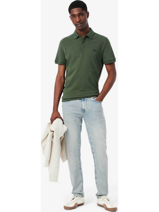 Lacoste Ανδρικό Τζιν Παντελόνι Ελαστικό Slim Εφαρμογή Γαλάζιο 3HH5019-34L