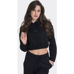 Target Γυναικείο Αθλητικό Crop Top με Κουκούλα Μαύρο W26/66052-10