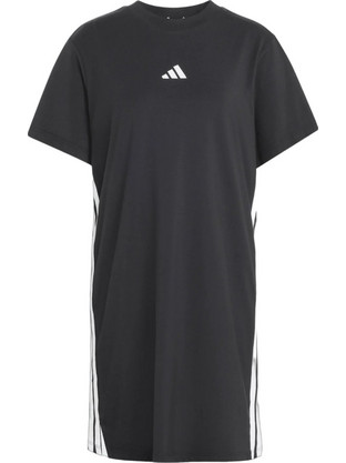 Adidas Essentials 3-Stripes Tee Mini Καλοκαιρινό Αθλητικό Φόρεμα Μαύρο KC4818
