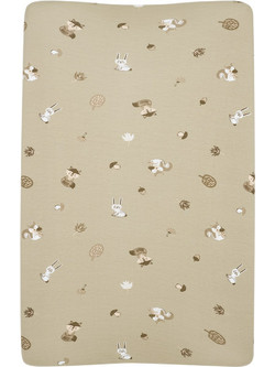 Meyco Baby Forest Animals Κάλυμμα Αλλαξιέρας Μωρού 70x50cm Εκρού