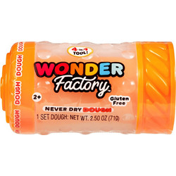 MGA Entertainment Wonder Factory Never Dry Dough Single Pack Orange