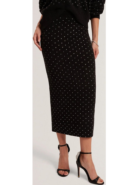 Ted Baker Μίντι Φούστα Υφασμάτινη Ψηλόμεση Pencil Μαύρη 281312