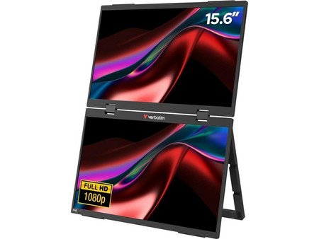 Verbatim Dual Essentials IPS HDR Φορητό Monitor 15.6" 1920x1080 FHD 60Hz 10ms