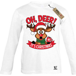 Takeposition Oh Deer Παιδικό T-Shirt Μακρυμάνικο Λευκό 814-3045