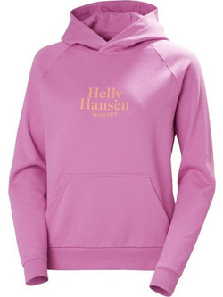 Helly Hansen Core Γυναικείο Αθλητικό Φούτερ με Κουκούλα Φούξια 54239-089