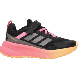 Adidas Fortarun 4 Παιδικά Αθλητικά Παπούτσια για Τρέξιμο Μαύρα Φούξια Πορτοκαλί JR9831