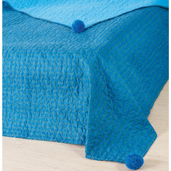Borea Παιδικό Κουβερλί Μονό Microfiber 160x240 Αστεράκια Μπλε