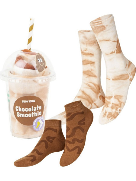 Eat My Socks Chocolate Smoothie Ανδρικές Κάλτσες με Σχέδια Πολύχρωμες 2Pack EMSNCASMC2