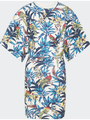 Adidas x Farm Rio Mini Καλοκαιρινό Αθλητικό Φόρεμα Εκρού KD2194