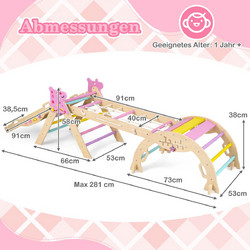 Costway 8 Σε 1 Σετ Αναρρίχησης Montessori TS10323MC