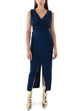 Zoya Midi Φόρεμα για Γάμο / Βάπτιση Κρουαζέ Navy Μπλε 1461.347.0593