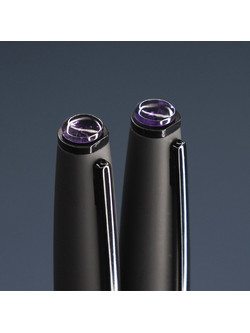 Pularys Amethyst Black Rollerball Σετ Στυλό Υγρής Μελάνης 2τμχ 176703601