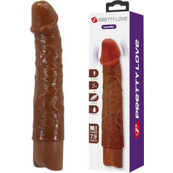 Pretty Love Leander Vibrator 20.3cm Brown
