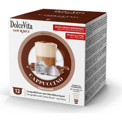 Dolce Vita Κάψουλες Διάφορα Ροφήματα Cappuccino Συμβατές με Μηχανή Dolce Gusto 12τμχ