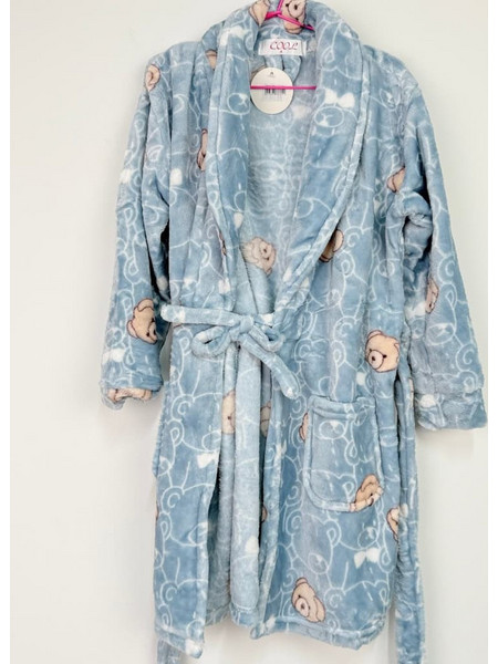 Cool Παιδική Ρόμπα Fleece Καλοκαιρινή Γαλάζια 8370
