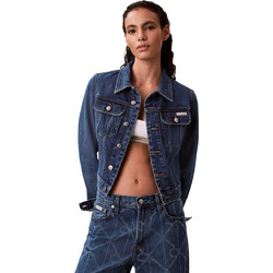 Calvin Klein Γυναικείο Μπουφάν Τζιν Κοντό Navy Μπλε LV047E629G-MZK