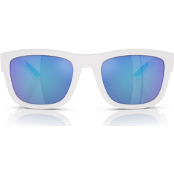 Prada PS01ZS TWK08R Ανδρικά Γυαλιά Ηλίου Τετράγωνα Κοκάλινα Λευκά με Μπλε Φακό