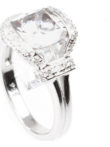 Diamonfire Γυναικείο Δαχτυλίδι Ροζέτα από Ασήμι 925 με Ζιργκόν 95012010621