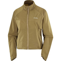 Salomon Αθλητικό Γυναικείο Μπουφάν Softshell Κοντό Αντιανεμικό Μπεζ C26101