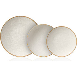Cryspo Trio Dune Beige Σετ Πιάτα Φαγητού Πορσελάνης Μπεζ 20τμχ 47.120.40