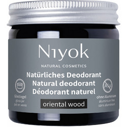 Niyok Oriental Wood Φυσικό Αποσμητικό σε Κρέμα 24h Χωρίς Αλουμίνιο 40ml