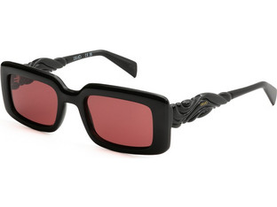 Liu Jo LJ806S 001 Γυναικεία Γυαλιά Ηλίου Ορθογώνια Κοκάλινα Μαύρα με Καφέ Φακό