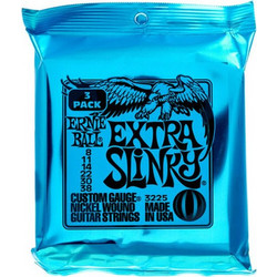 Ernie Ball Extra Slinky 3225 3-Pack Σετ 6 Χορδές Ηλεκτρικής Κιθάρας Nickel Plated Steel 8-38"