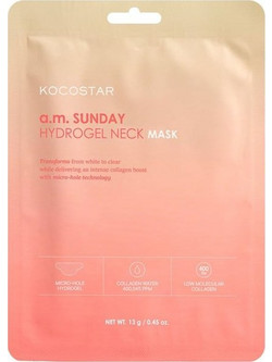 Kocostar a.m. Sunday Hydrogel Micro-Hole Sheet Μάσκα Ντεκολτέ για Αντιγήρανση με Κολλαγόνο 13gr