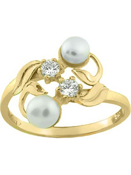 Million Diamonds Γυναικείο Δαχτυλίδι από Xρυσό 9K 22465