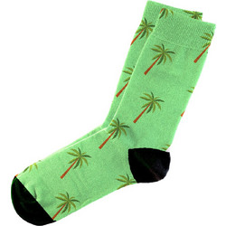 Dimisocks Do You Dare Palm Trees Ανδρικές Κάλτσες Ψηλές με Σχέδια Πράσινο Mint 60116