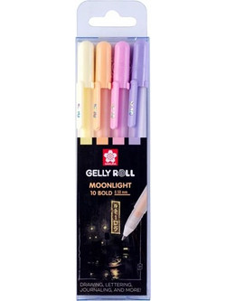 Royal Talens Sakura Gelly Roll Moonlight Σετ Στυλό Gel 1mm Πολύχρωμο 4τμχ POXPGBMOO4A