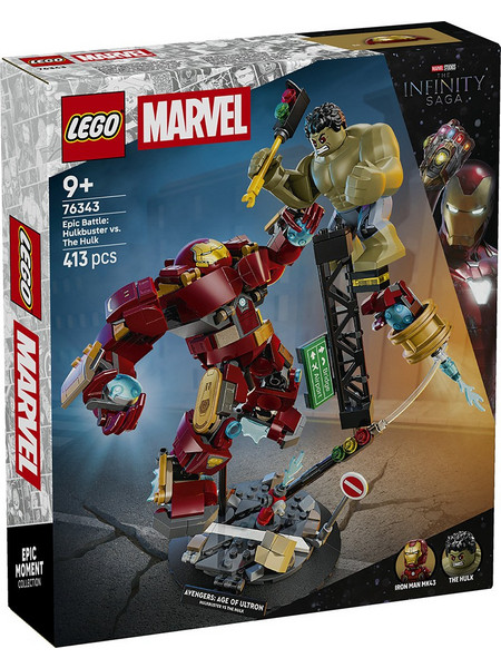 Lego Marvel Super Heroes Epic Battle Hulkbuster Vs. The Hulk για 9+ Ετών 76343