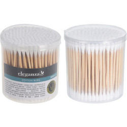 Eleganza Μπατονέτες Βαμβακερές Bamboo Καφέ 200τμχ