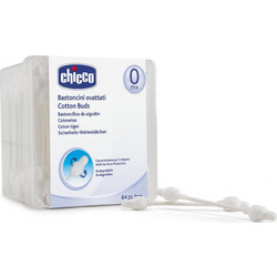 Chicco Βρεφικές Μπατονέτες Ασφαλείας Βαμβακερές 64τμχ