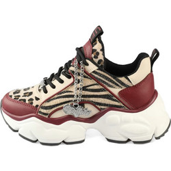 Buffalo Binary Glam Γυναικεία Sneakers Chunky Μπορντό BUF1636515