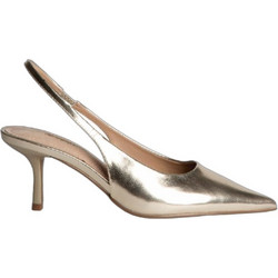 Corina Γόβες Slingback Δερμάτινες με Τακούνι Στιλέτο Χρυσές M6240