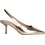 Corina Γόβες Slingback Δερμάτινες με Τακούνι Στιλέτο Χρυσές M6240