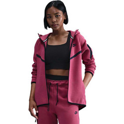 Nike Sportswear Tech Γυναικεία Ζακέτα Φούτερ Μακριά με Κουκούλα και Φερμουάρ Φούξια HV6747-634