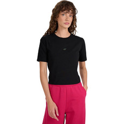4F Γυναικείο Αθλητικό Crop Top Μαύρο 4FWAW25TTSHF2971-20S