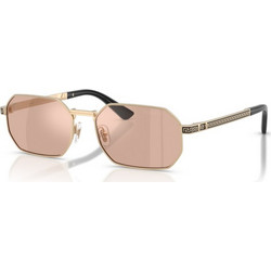 Versace VE2297 1252/5 Γυναικεία Γυαλιά Ηλίου Τετράγωνα Μεταλλικά Χρυσά με Ροζ Φακό