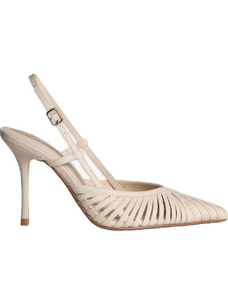 Corina Γόβες Slingback Δερμάτινες με Τακούνι Στιλέτο Μπεζ M6220